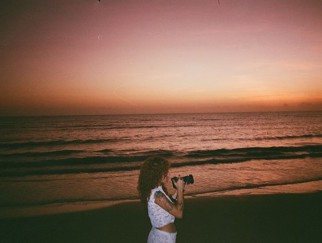 Pôr do sol em Cumuruxatiba